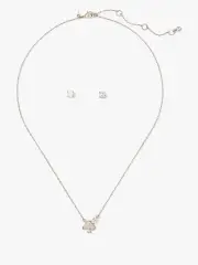 Everyday Spade Stone Pendant And Studs Set