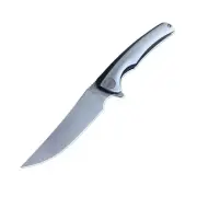 WE Knife Liner Lock 704E Knife Bohler M390 Steel Gray Black Titanium
