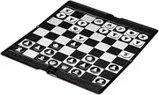 FOYTOKI Chess Game International Portable Checkers Plastic Chess Foldable Educational for Adults