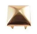 8mm Gold Style 701 Pyramid Square Nailhead 8 Prongs Non Rusting - 50 PCS