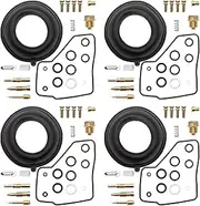 UOIENRT 4 Pcs Carburetor Repair Kits Carb Diaphragms Replacement for Honda VF500C V30 Magna 1984-1985 VF500F Interceptor 1984-1986