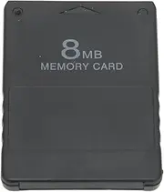 8MB Memory Card for PS2, FMCB V1.966 Memory Card with High Speed Storage, Prompt Function, Memory Card Replacement for PS2 Standard Version Slim Line Version (Black)