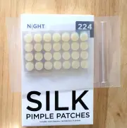 New Night Silk Pimple Patches Medium 12mm 224 Pieces Invisible White 4 Sheets