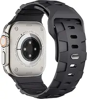 Ultra 2 Series 10 46mm Sport Band Compatible with Apple Watch Ultra 49mm 45mm 44mm 42mm for Men, 26mm Ultra Wide Silicone Wristband Waterproof Strap for iWatch Series Ultra 9 8 7 6 5 4 SE