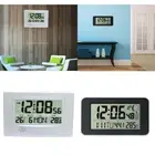 Large Digital LCD Calender Alarm Clock Temperature Snooze Quiet Clock
