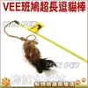 ★美國VEE．班鳩超長逗貓棒(VE00022)，激發狩獵本能超逼真逗貓玩具