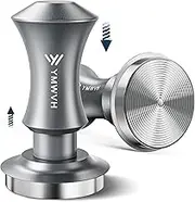 YMWVH 51mm Espresso Tamper, Premium Barista Espresso Coffee Tamper with Spring Loaded Flat Stainless Steel Base, Constant 30lb, Compatible with 51mm Bottomless Portafilter