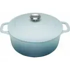 Chasseur 20cm Round French Oven Duck Egg Blue 2.5L Casserole Cast Iron