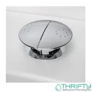 Caroma Round Dual Flush Care Toilet Cistern Button Chrome 687073C