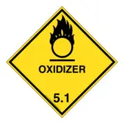 DOT Oxidizer 5.1 Sign DOT-9884 Hazardous Loads Vinyl Label 10.75 in. DECAL