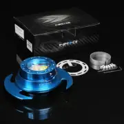 NRG STEERING WHEEL LOCK QUICK RELEASE ADAPTOR KIT GEN 3.0 NEW BLUE+FLARED RING
