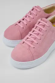 Runner Up Pink nubuck sneakers for women