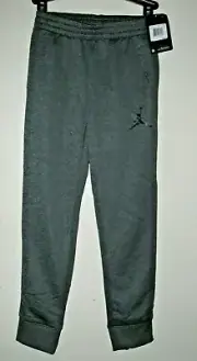 Jordan Big Boys S Athletic Sweatpants Jumpman Jogger Pants Dark Gray Heather