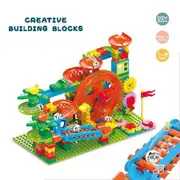 Marble Run Building Blocks 283PCS Kids Toys Montessori Education Preschool STEM Learning Puzzle Track Creative Play Christmas Birthday Gifts Development Activity