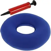 Inflatable Ring Cushion - Portable Donut Cushion Seat with 1 Pump Medical Grade Seat Pillow for Hemorrhoids Postnatal Coccyx Pain in Home Office