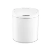 Nine Stars Plastic Sensor Trash Can 2.1-Gallon White (DZT-8-29)