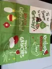 4PCS Christmas Grinch Pillow Case Xmas Sofa Throw Cushion Cover 18x18