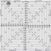 Creative Grids 14 1/2" Square It Up Fussy Cut Square Sew & Quilt Ruler CGRSQ14