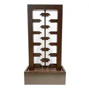 LED Modern Cascade Rusty Water Feature Water Fountain MCLST385