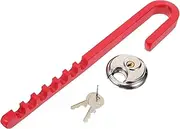 Alipis 1 Set J Type Trailer Wheel Lock Heavy Duty Wheel Security Lock for Trucks Suvs Atvs Trailers Easy to Operate Design with Keys Fit for Durability