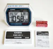 CASIO DQD-851J-8JF Radio Controlled Digital Alarm Clock Thermometer Japan New