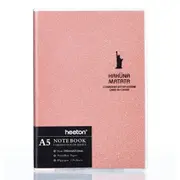 2Pcs Creative Simple Design Colorful Fashion Gum Cover A5 Diary Notebook(Pink)