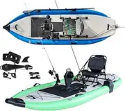 Inflatable PVC 1 Person Fishing Drifting Pedal Kayak Raft Boat New