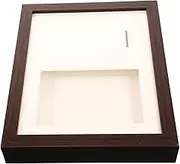 KOMBIUDA Box Medal Display Frame Pin Display Board Sports Medal Shadow Box Display Case Medal Case Display Box Metal Easel Wood Trim Wood Picture Frame Ornament Picture Holder Metal Wood