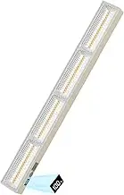 Magnetic Light BAR,15.75-inches 7500mAh Rechargeable Portable Lamp Built-in 216-LED Bulbs,with Handy Hook with 2 Magnets Endurance bege
