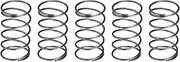uxcell 5Pcs Compression Spring, 25mm OD, 1.6mm Wire Size, 45mm Free Length, Spring Steel Construction Extended Mechanical Compression Springs for Shop and Home Repairs, Silver Tone