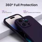 ORNARTO Compatible with iPhone 14 Plus Case 6.7- Dark Purple