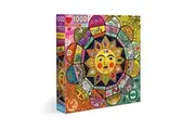 eeBoo: Piece and Love Astrology 1000 Piece Square Jigsaw Puzzle, Includes The Four Elements- Earth, Wind, Fire and Air, Glossy, Sturdy Puzzle Pieces