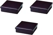 Set of 3, 6 Inch Square Cloth Side Meal Bento Lunch Box, Shintame (Divided Separately) [Shokado]