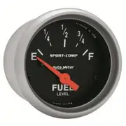 Autometer Sport-Comp Fuel Level Gauge Electric - 0 - 90 Ohm, 2 1/16 Inch, Short Sweep, AU3314