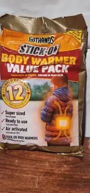 HotHands SUPER SIZE Body Warmer w/ Adhesive Natural Odorless Heat