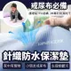 【BOSS BEDDING 小老闆寢具】針織防水保潔墊枕套組(戒尿布 保潔墊 防水床包 寵物必備)