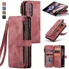 CASEME C30 Leather Wallet Case Flip Cover For Samsung Galaxy S24 S23 S22 Plus