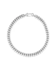 Italian Silver Miami Cuban Bracelet