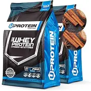 Protein Powder | 4kg Uprotein 100% Whey Protein Hydro Plus Enzymes | Whey Protein Powder | Vanilla Custard, 4kg (100 Serves) | Build Muscle, Low Carb, Protein Powder for Men & Women