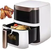 Air Fryer Large Capacity Air Fryer 6 Liters, Smart Touch Control, Panoramic Adjustable Temperature Control, Removable Basket, 60-Minute Timer, Suitable for Grilling and Baking