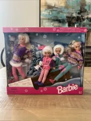 Mattel | 1995 Barbie, Skipper, Stacie + Kelly Winter Holiday Set | 15645