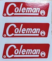 (3) NEW COLEMAN 502/220F/228F STOVE LANTERN REPLACEMENT STICKERS DECALS LABELS