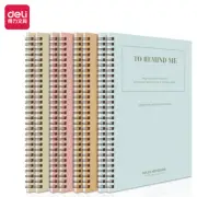 DELI A5 Spiral Notebook 60 Pages Office School Exercise Book 8 PCS Pack 4 Colors