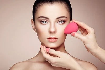 PINKZIO flawless foundation sponge makeup blender--baby pink, Latex Free 6 pks