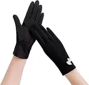 [LEIXIUSM] Sunscreen Gloves for Women Driving and Cycling, Breathable Touch Screen All Finger Gloves