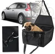 ROMISBABA Car Dog Bag Pet Car Bed Mesh Pet Seat Breathable Safe Travel Carrier Storage Pouch