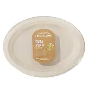 50 x Dinner Plates Oval Compostable Eco Friendly Catering Party Dessert Plates