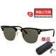 RAY BAN 雷朋 CLUBMASTER 偏光太陽眼鏡 RB3016 901/58 51mm 黑眉框偏光鏡片 公司貨