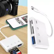 8 Pin to SD Memory Card Reader USB OTG Adapter For iPhone iPad 4 In1 Card Reader