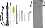 Paracord Planet 12 PC FID Set – Stainless Steel – Lacing Needles/Smoothing Tool/Stitching Set for Paracord Work - DIY